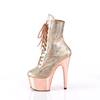 Pleaser - ADORE1020HM Platform Boots, Pole dance shoes - Rose gold coloured Product image